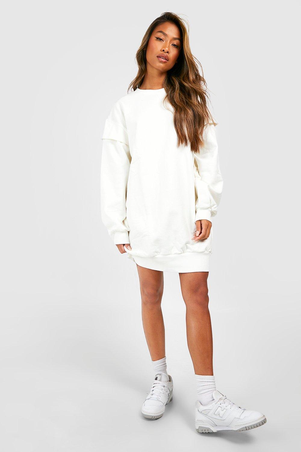 Oversized Sweatshirt Dress boohoo