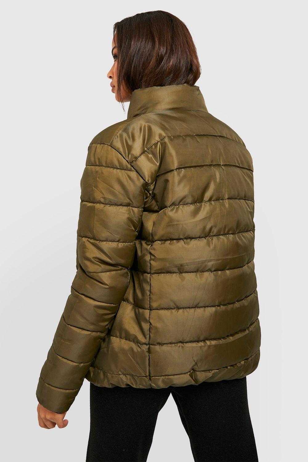 Crop funnel neck padded jacket hotsell