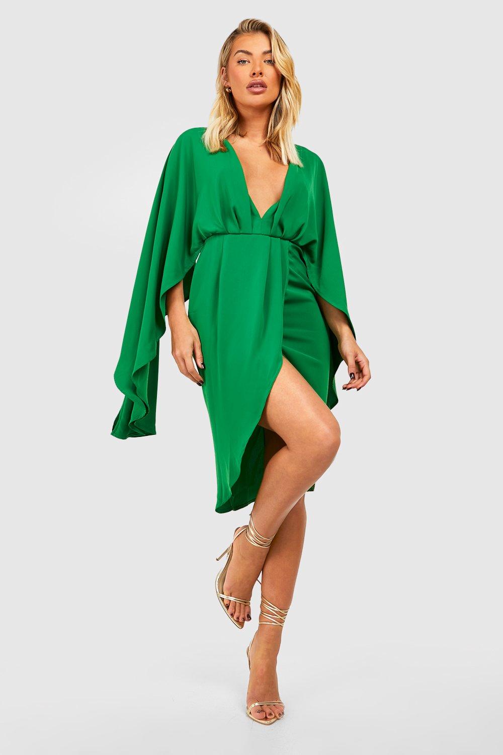 Cape Midi Dress