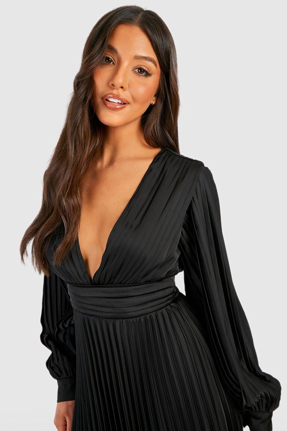 Boohoo fashion pleated dress