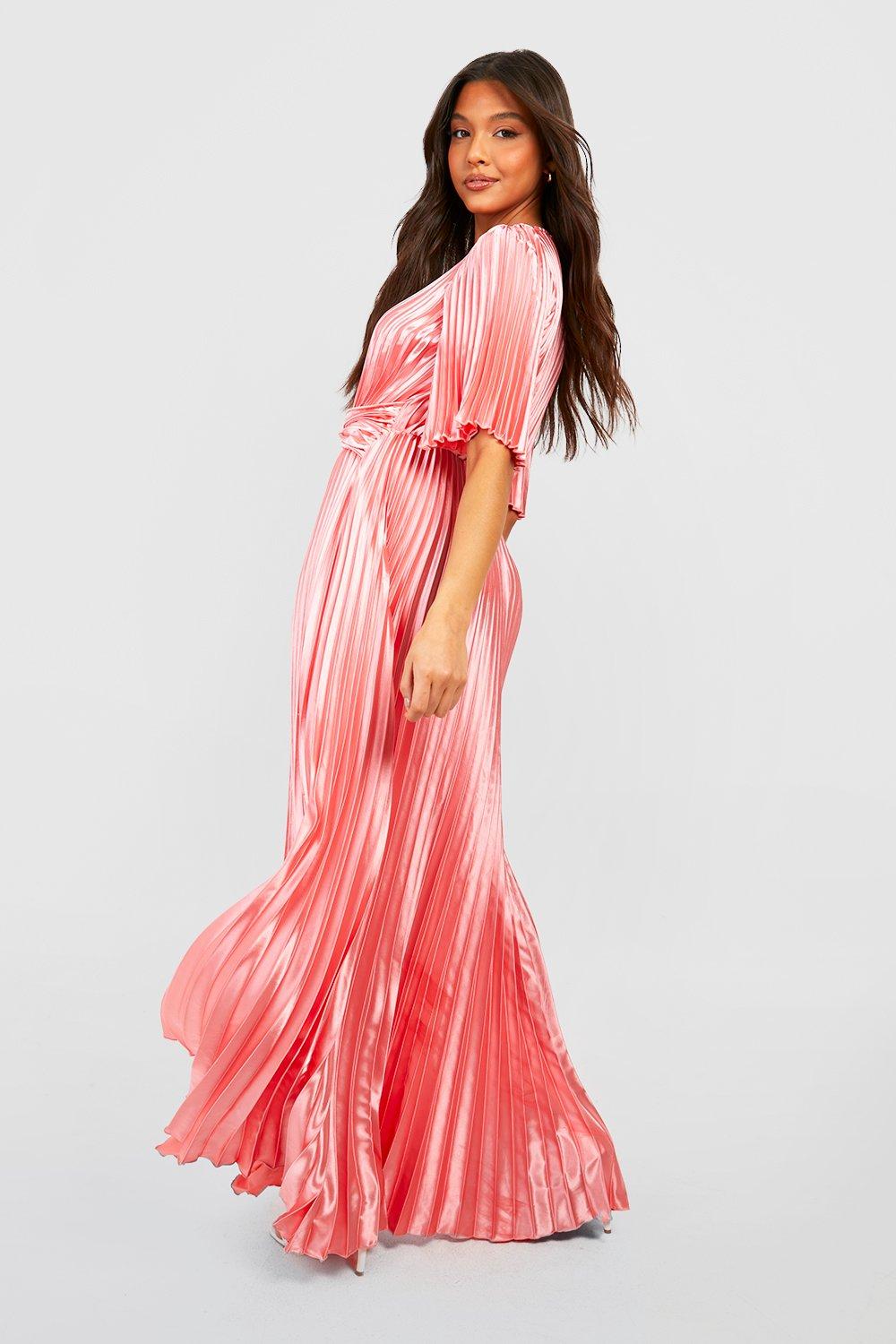 Boohoo pleated outlet dress