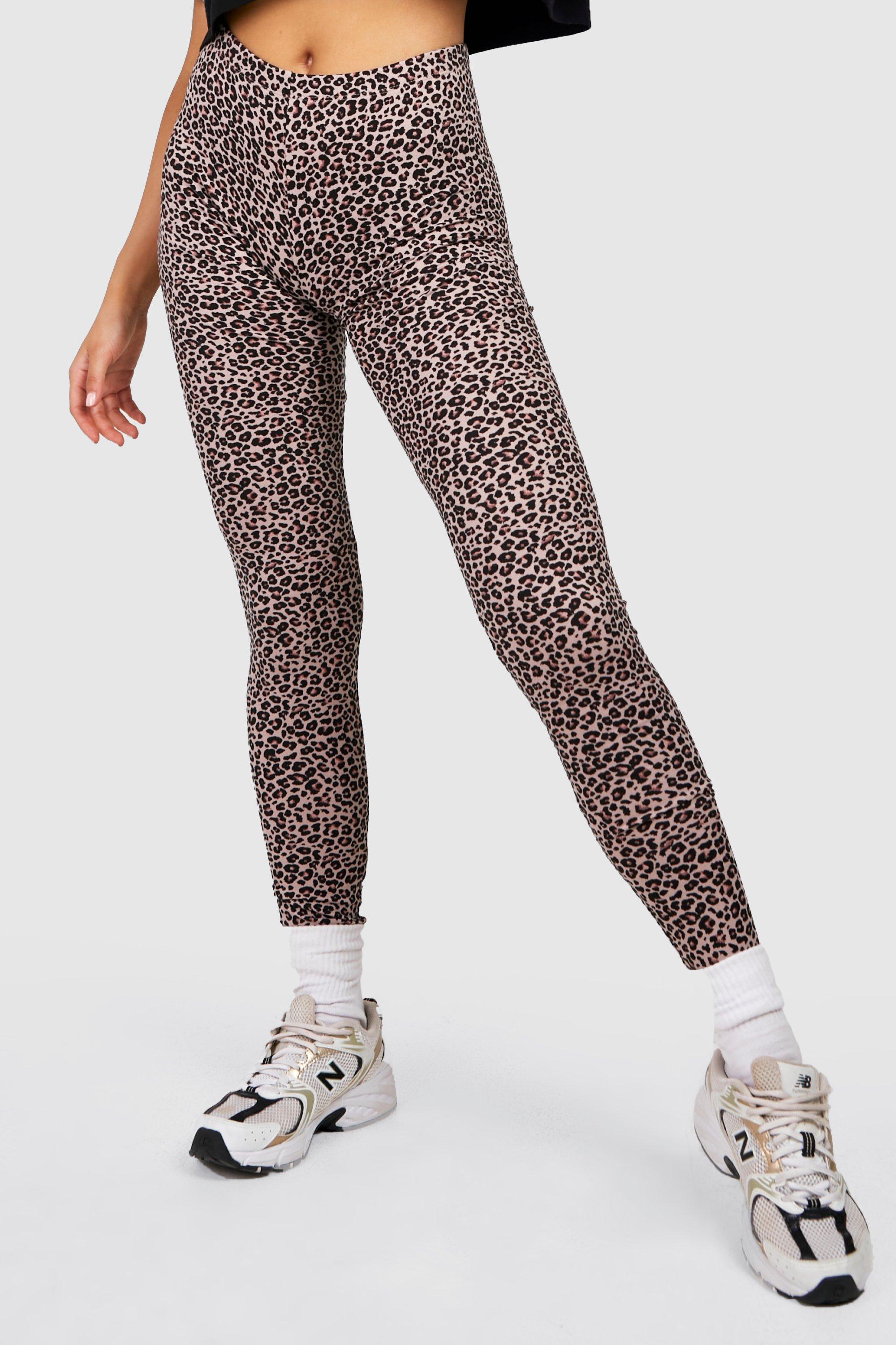 Women's Leopard Print Basic Jersey Leggings