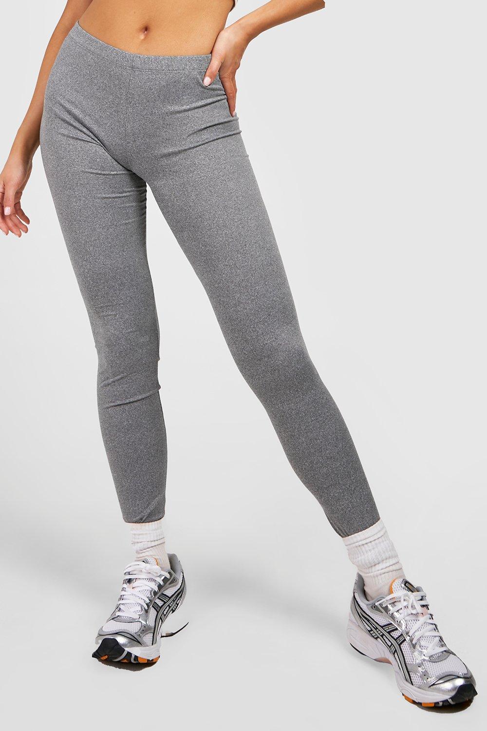 Basic Grey Jersey High Waisted Leggings
