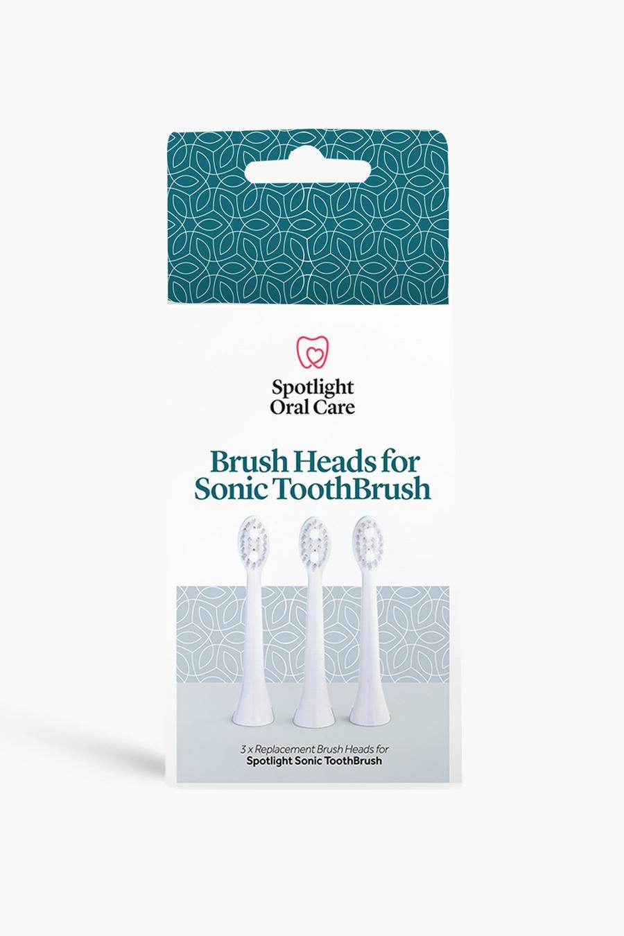 White Spotlight Oral Care Sonic Head Replacements