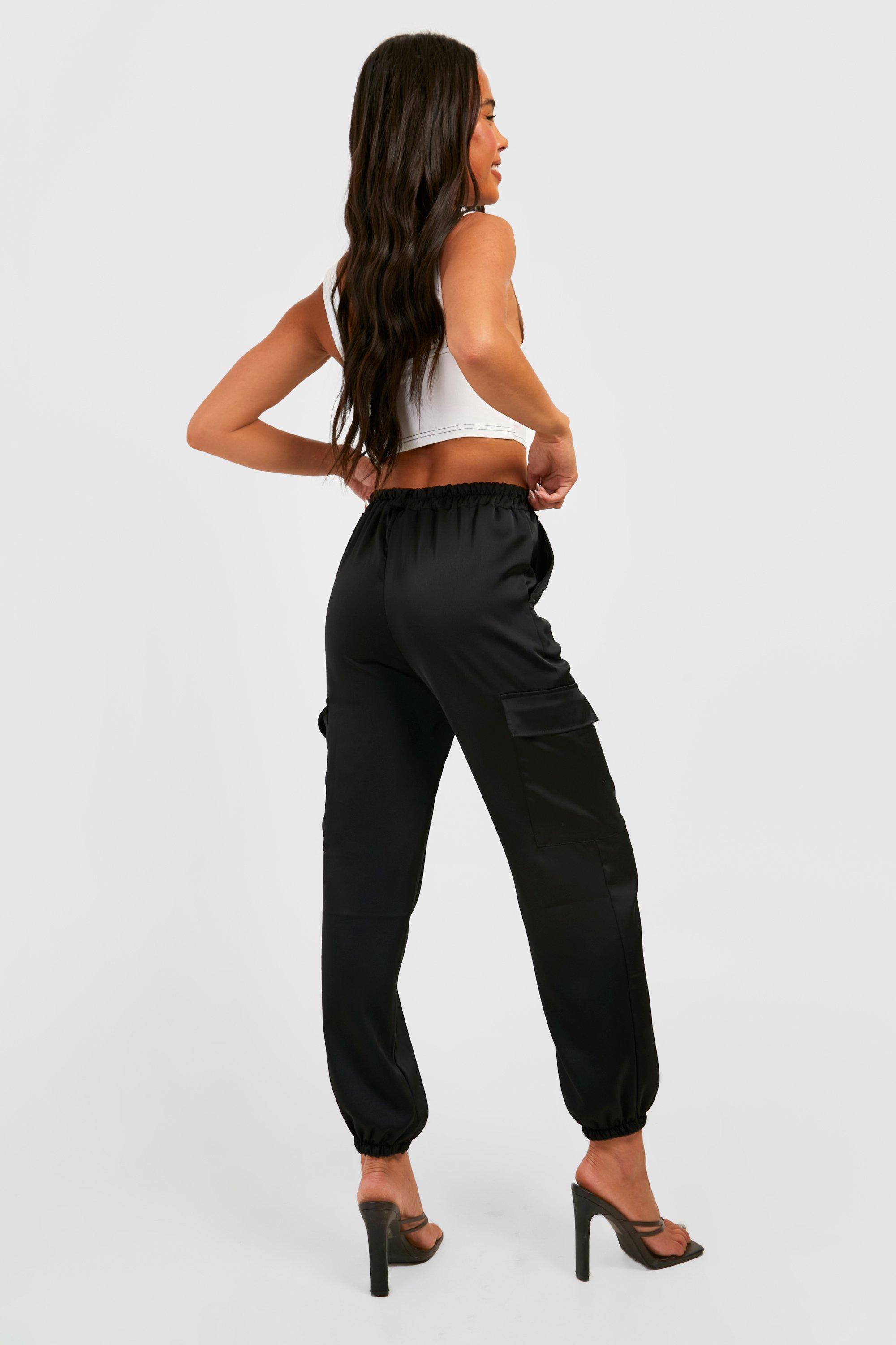 Boohoo cheap satin joggers