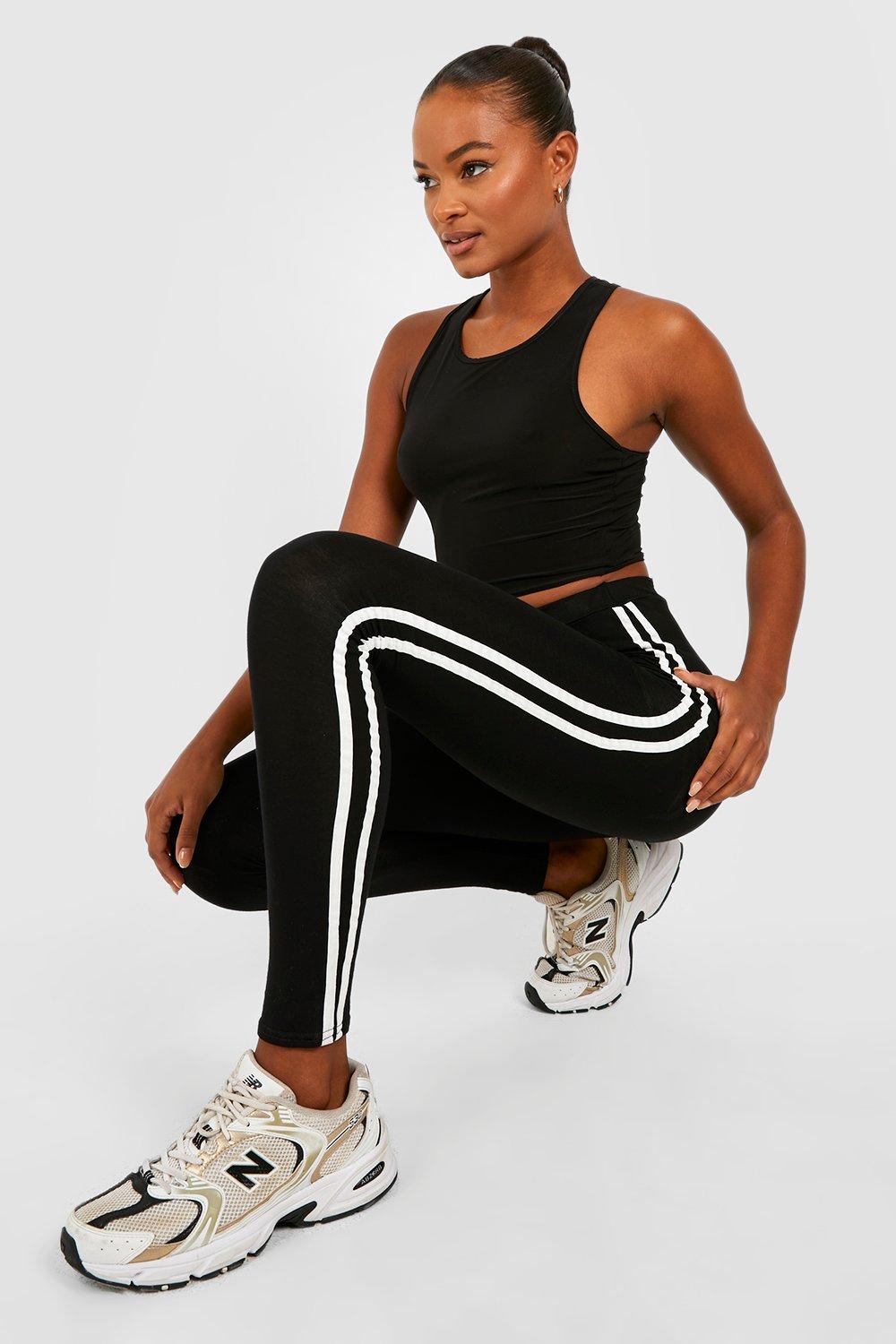 Buy Boohoo Hight Waist Honeycomb Leggings In Black