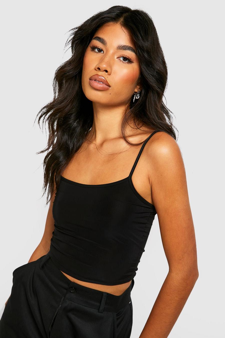 Slinky Strappy Crop Top |