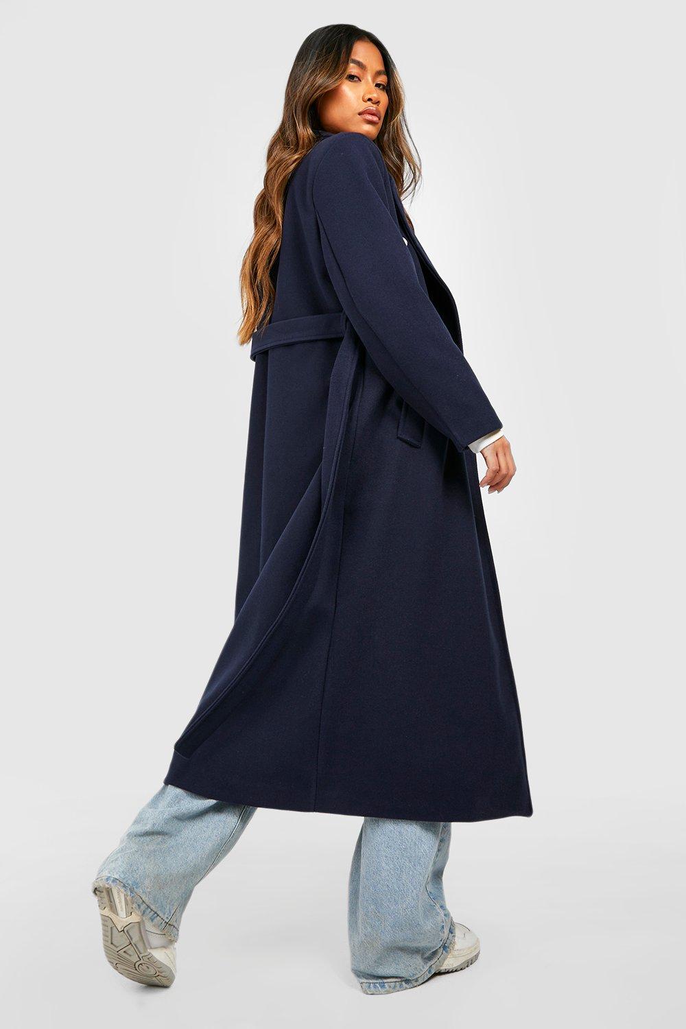 Navy longline coat best sale