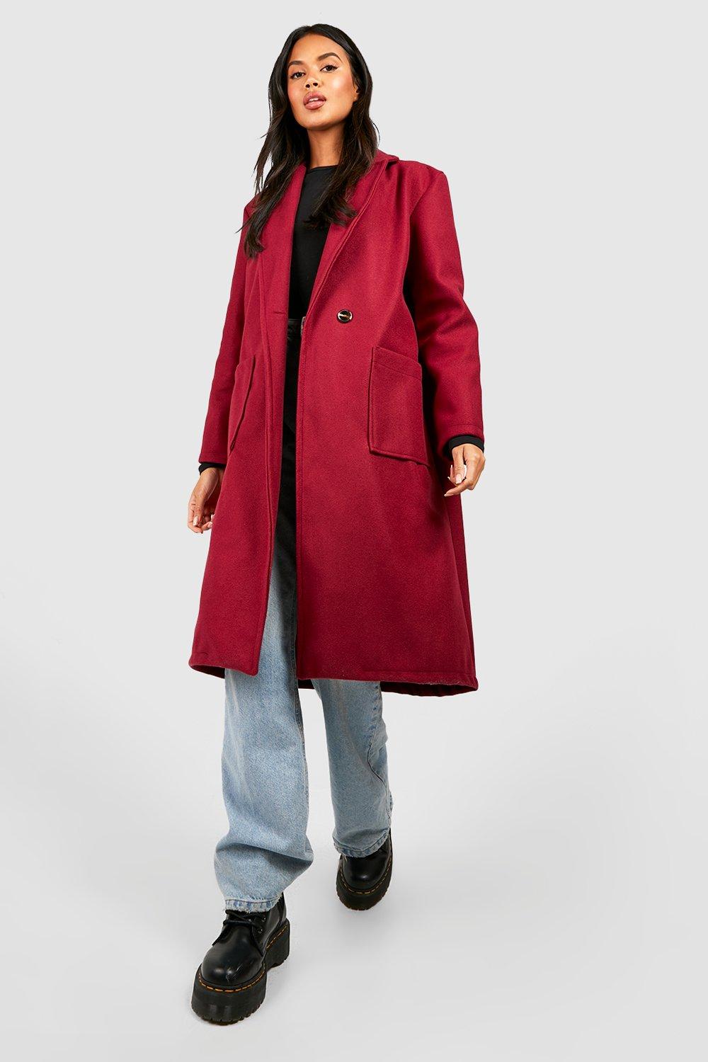 Boohoo shop red coat