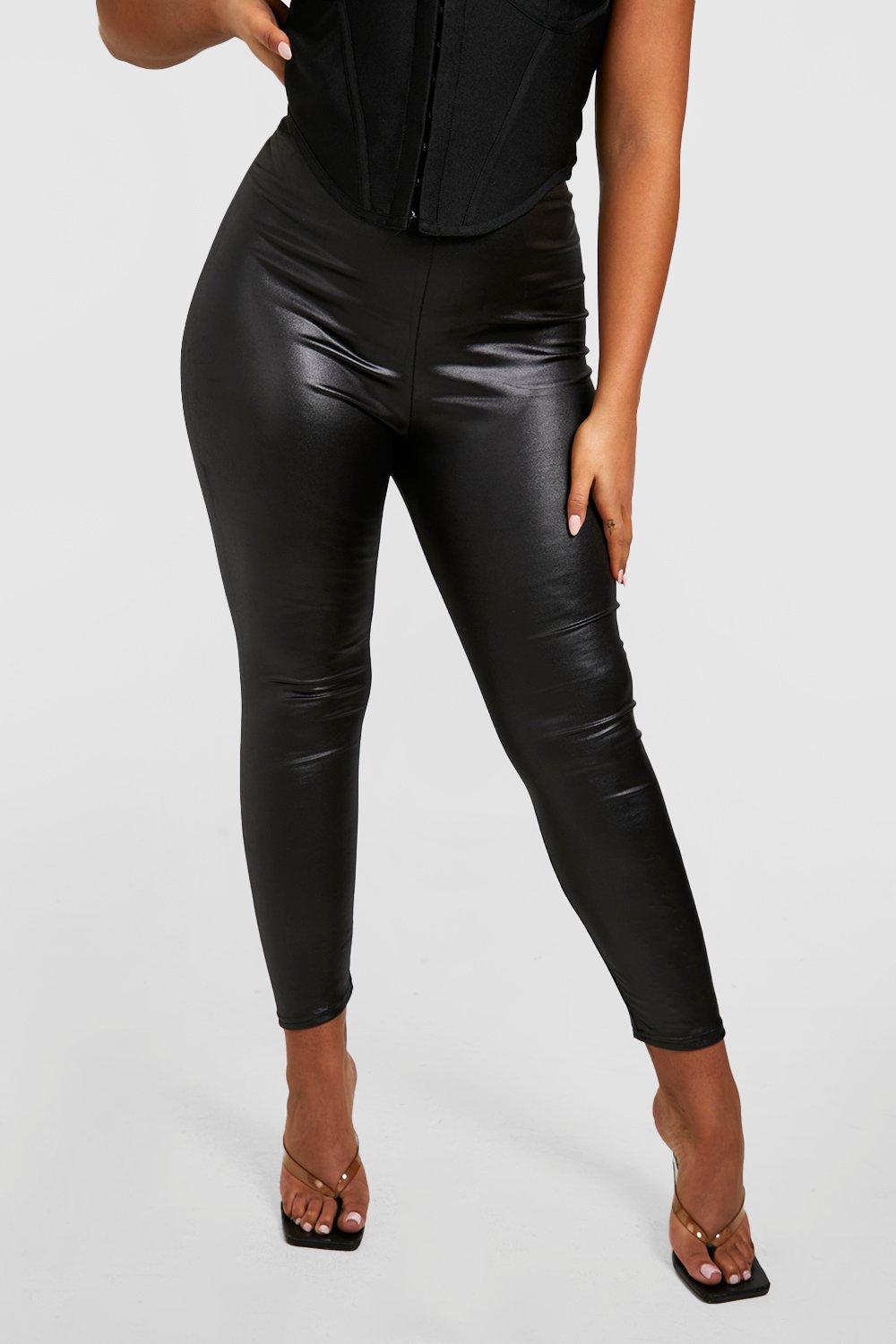 2 Pack High Waisted Shiny Leggings