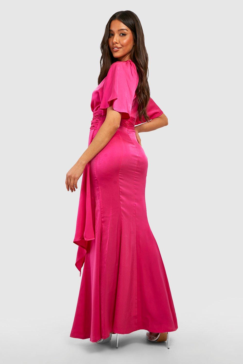 Magenta store chiffon dress