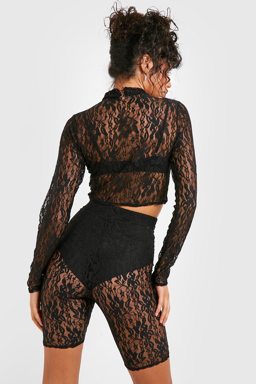 Lace cycling shorts on sale