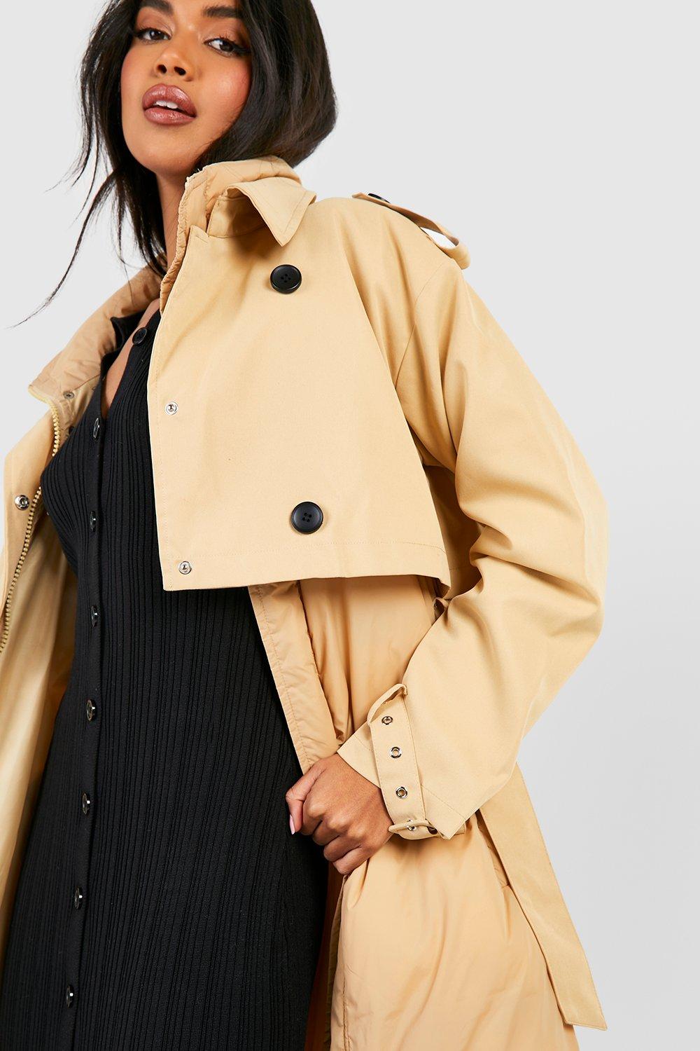 Boohoo trench outlet coat