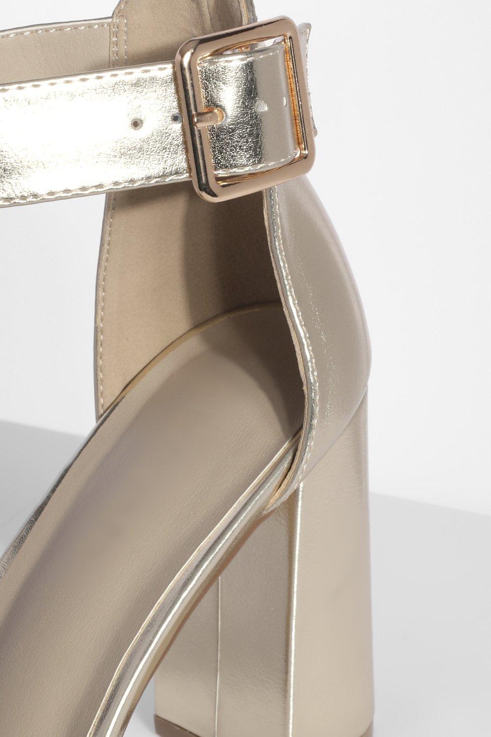 Rose gold barely outlet there block heels