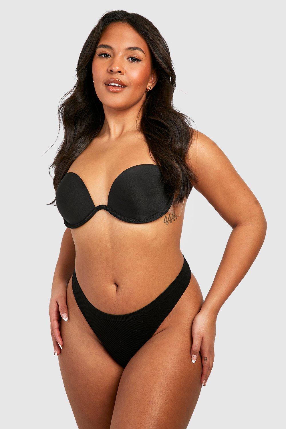 Plus Size Behas and Strings Grote Lingerie boohoo NL afbeelding