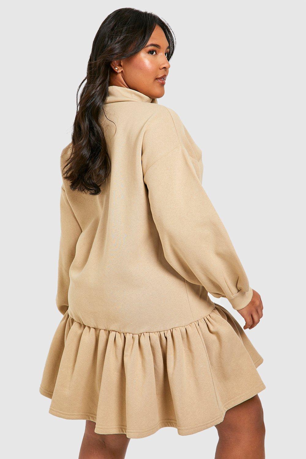 Ruffle hem 2025 sweater dress