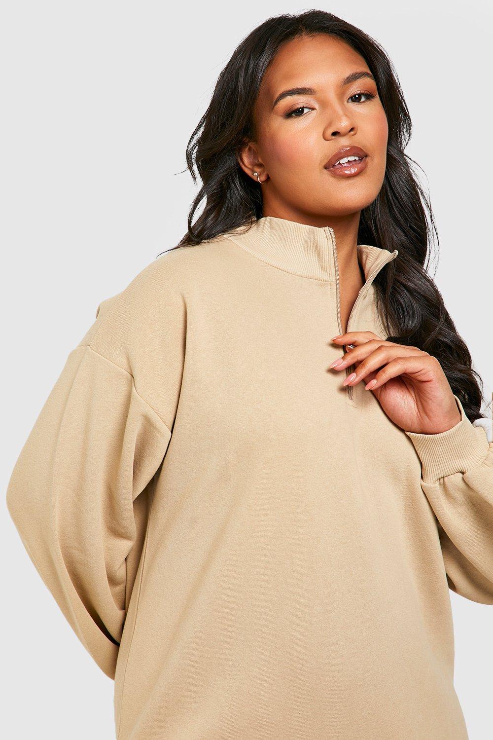 Boohoo half zip discount jumper