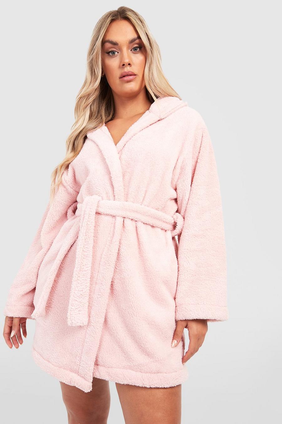 Pink Plus Fleece Robe image number 1
