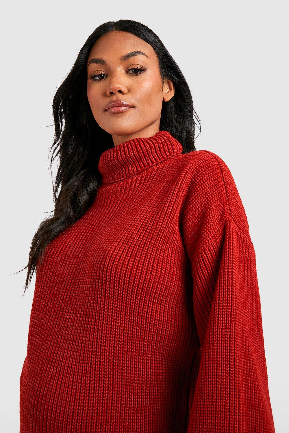 Rust polo hotsell neck jumper