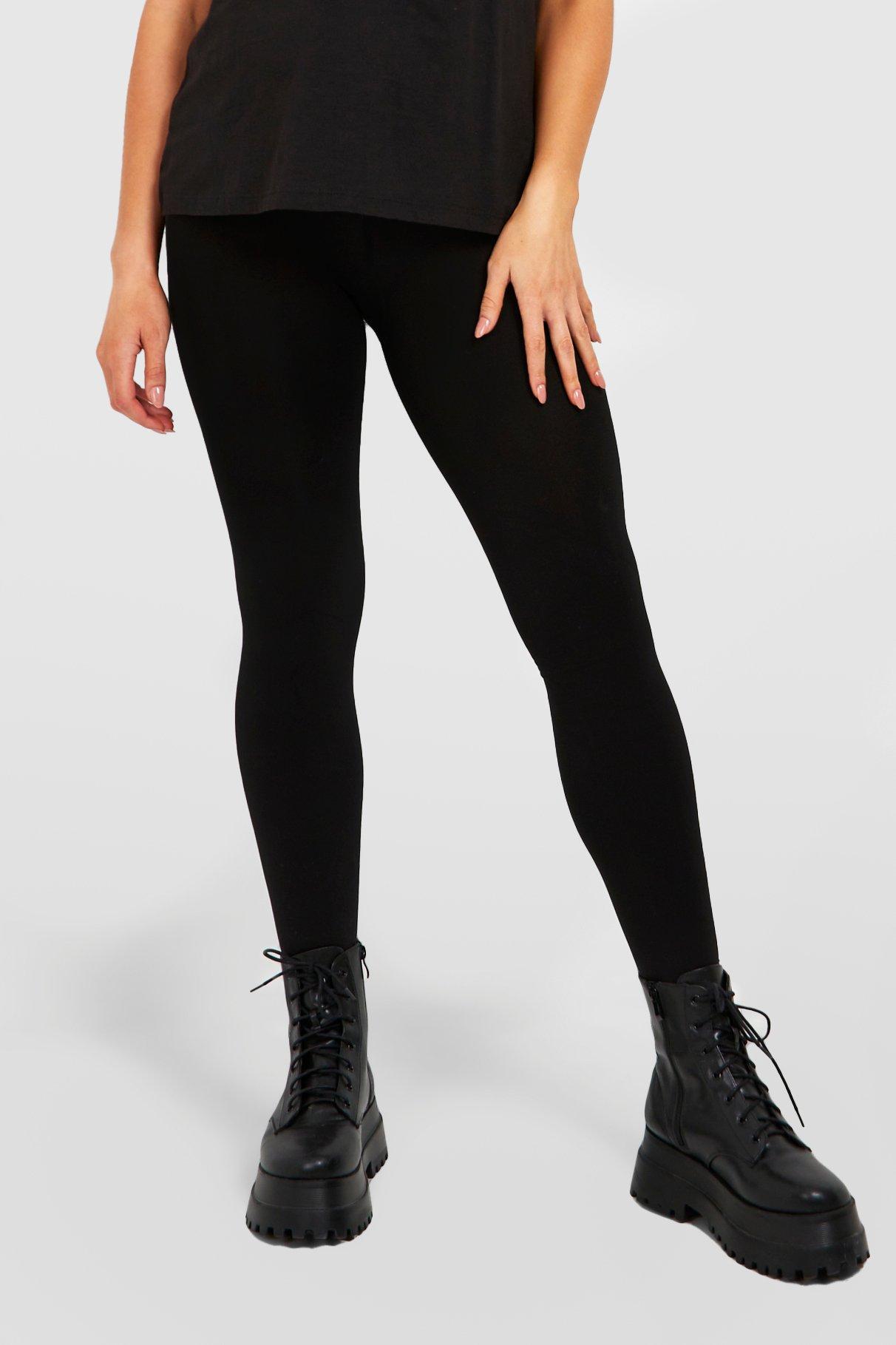 Thermal leggings with fur, black LEGGINGS THERMO LEGS 665, Black, L/XL 