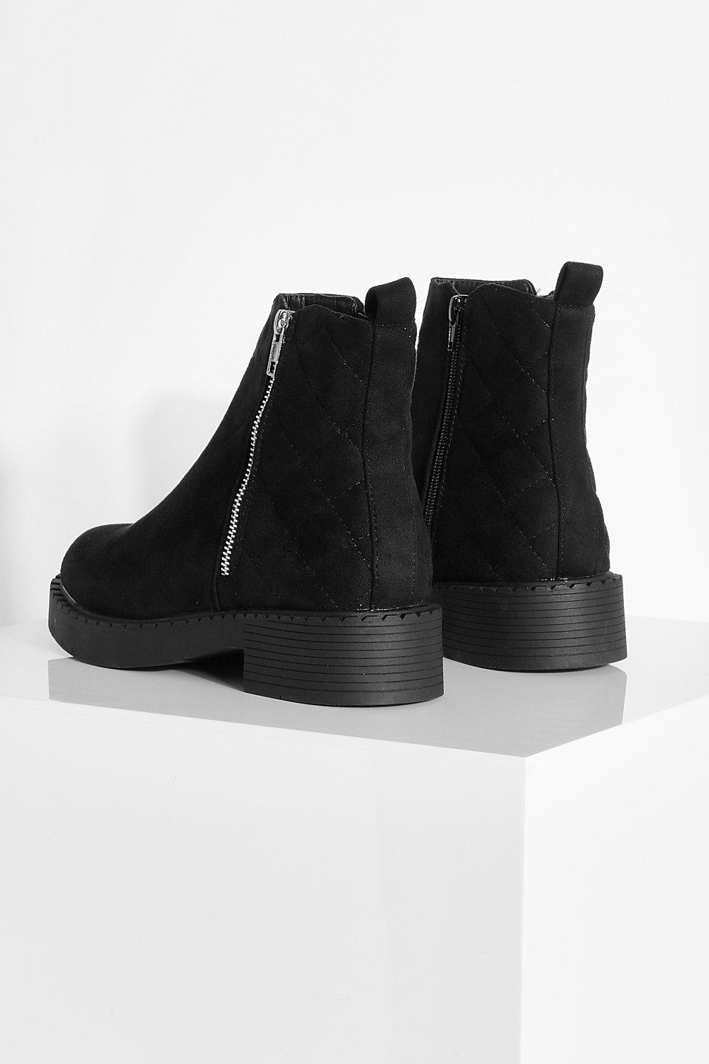 Boohoo flat chelsea boot hot sale