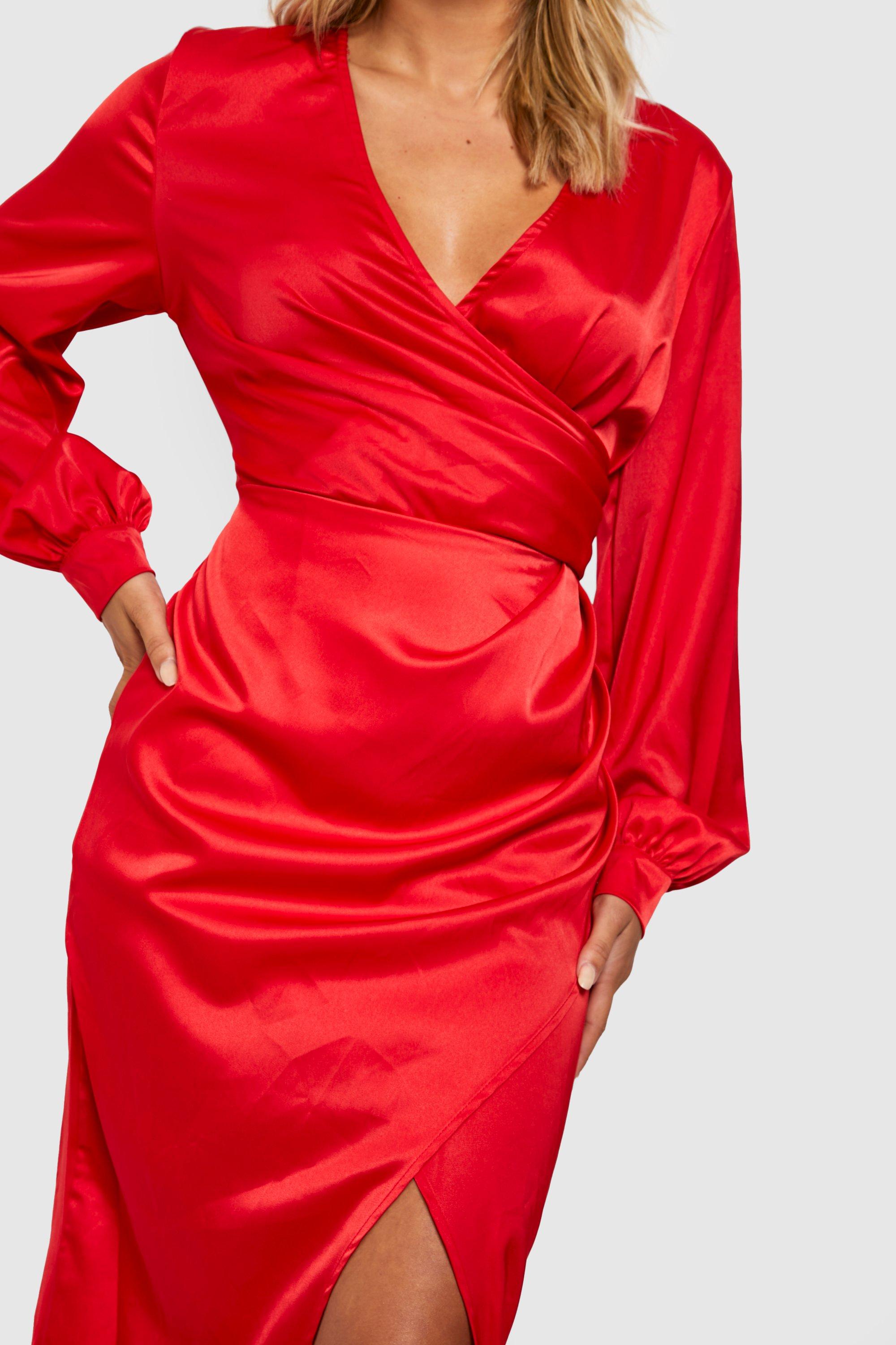 Boohoo satin cheap