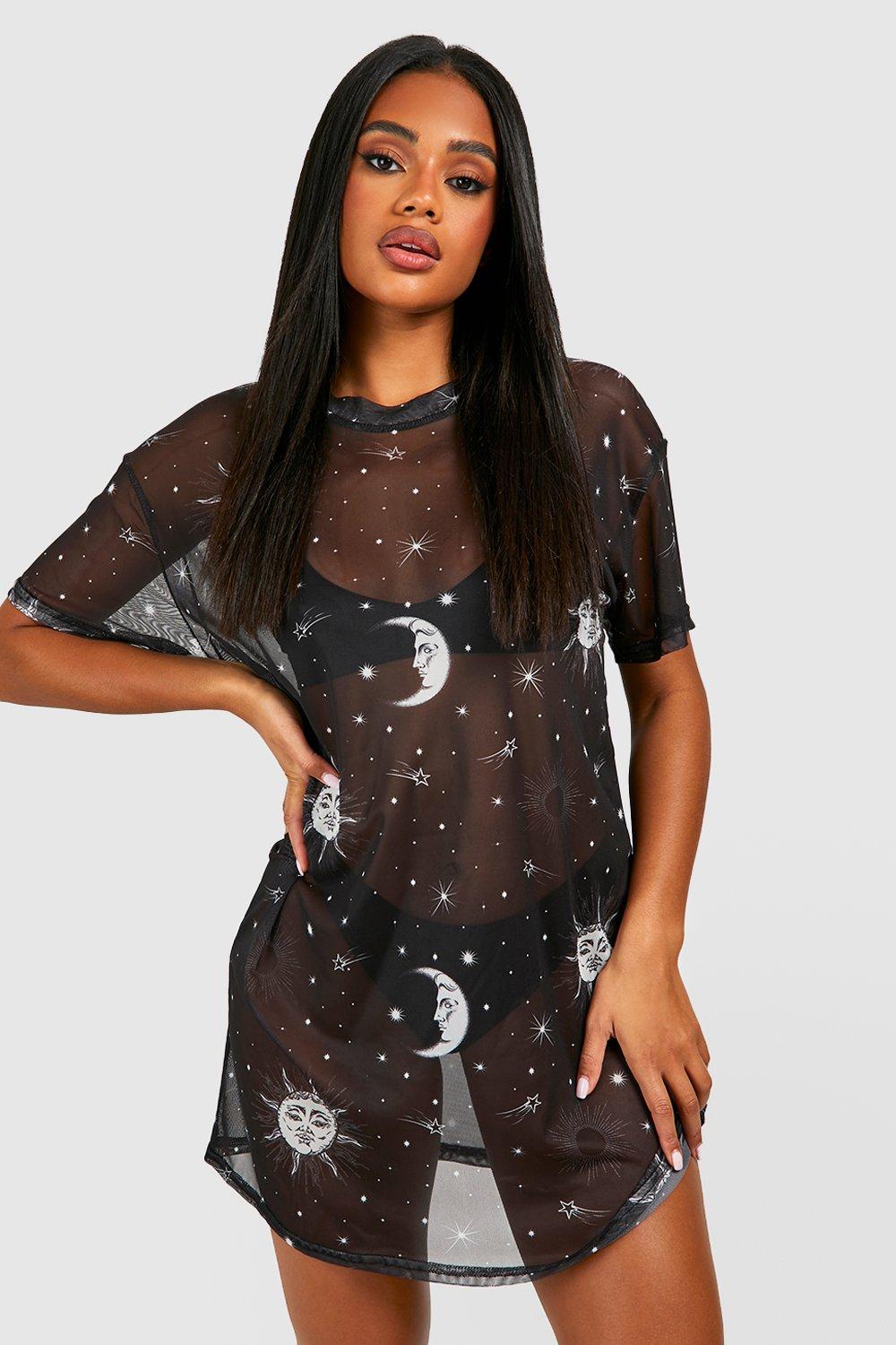 Moon and stars outlet t shirt dress