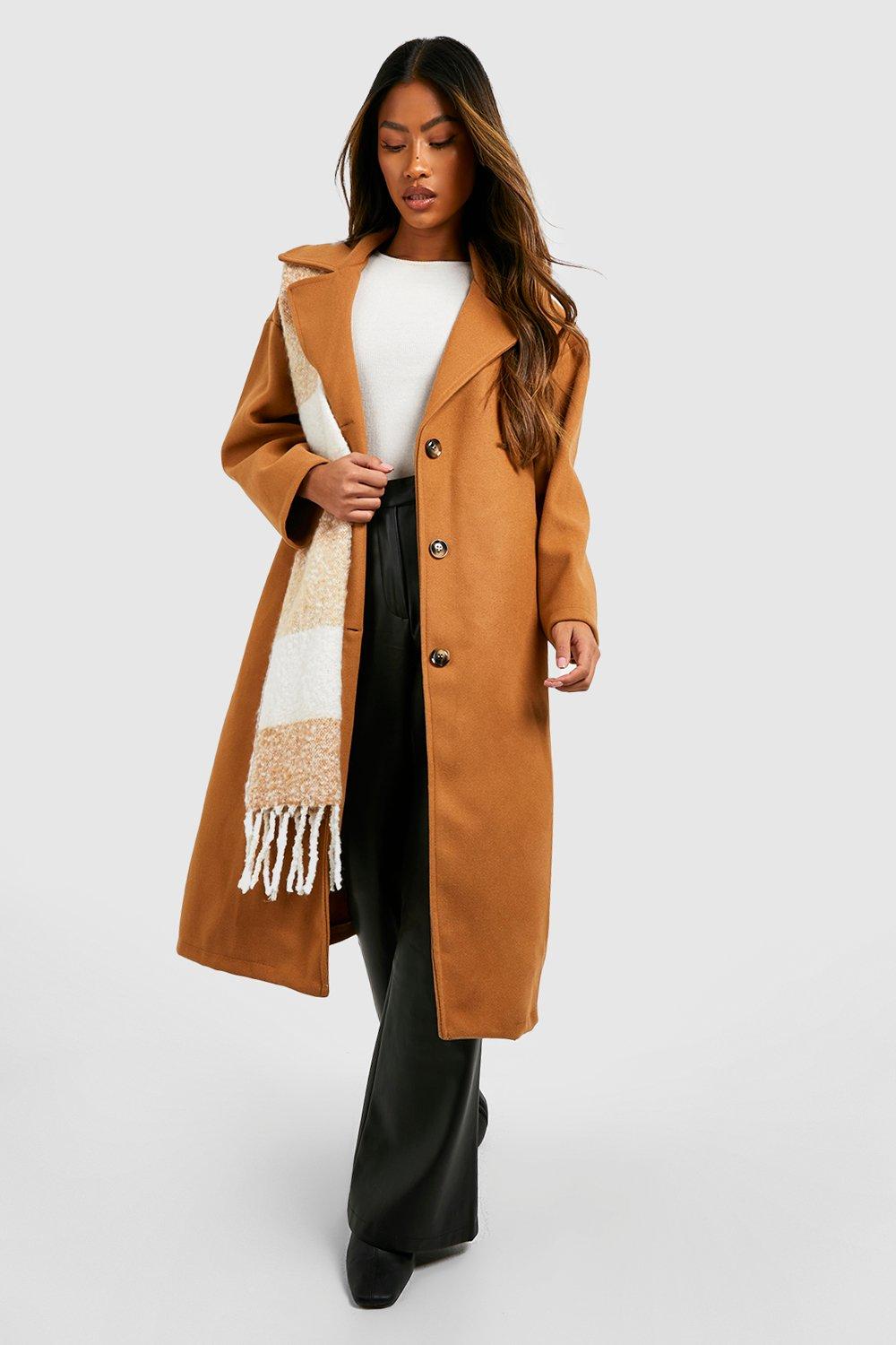 Boohoo wool shop look coat