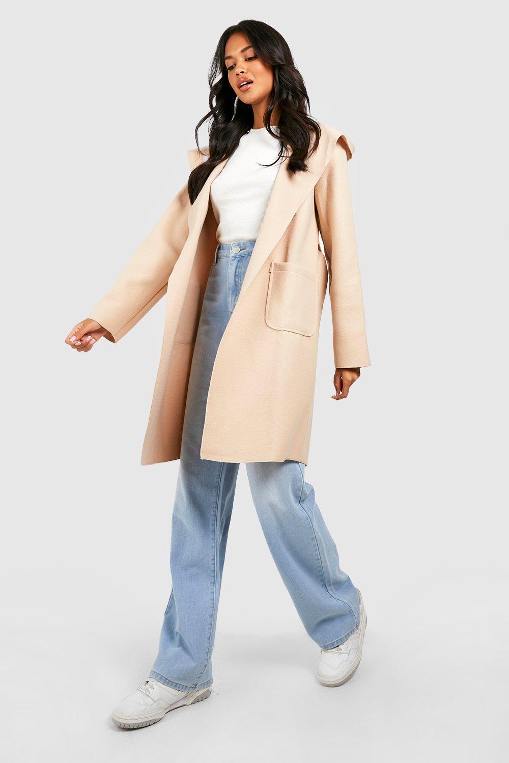 Hooded best sale waterfall coat