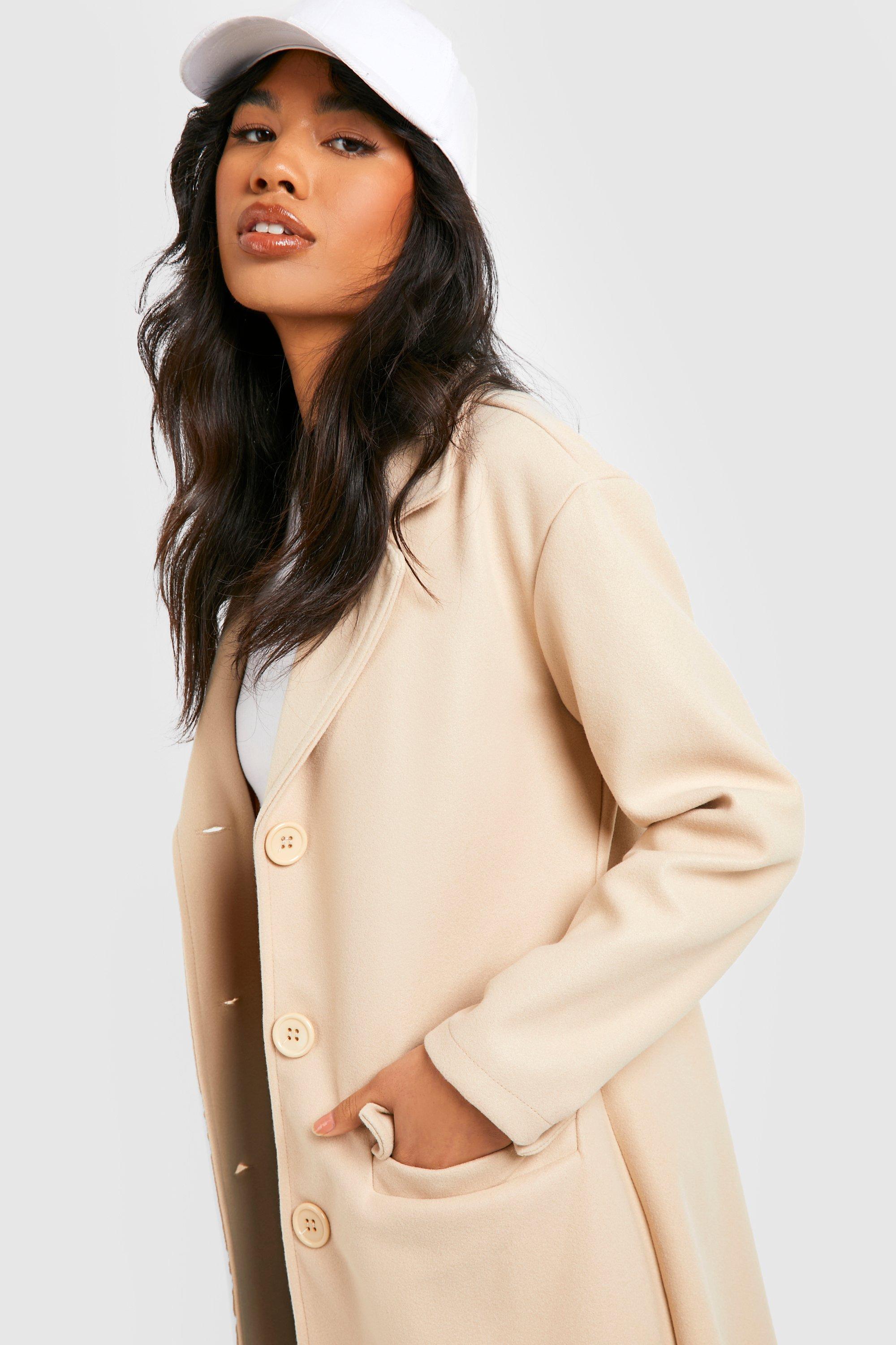 Manteau beige femme cintré hot sale