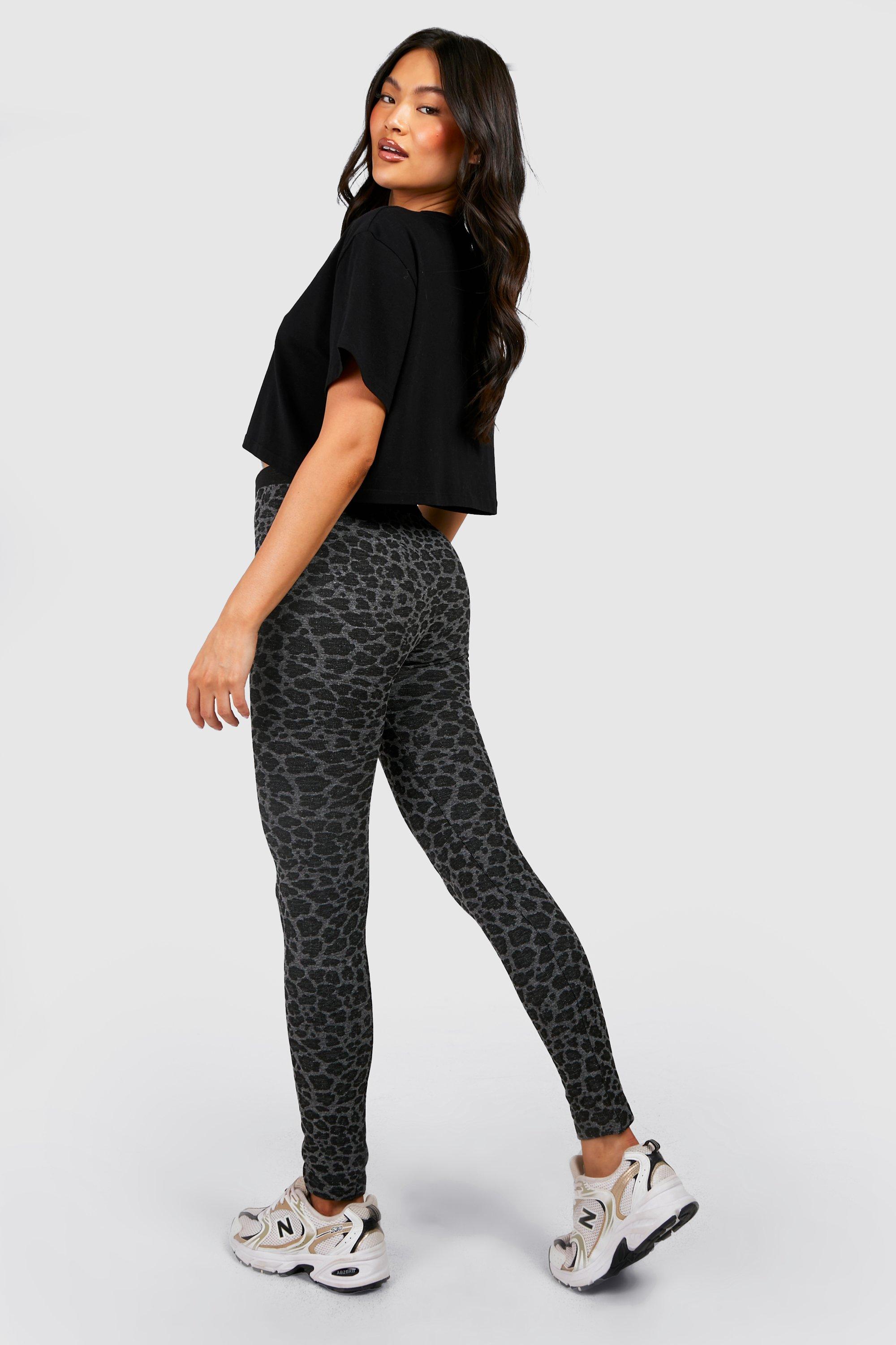 Legging en polaire imprim l opard