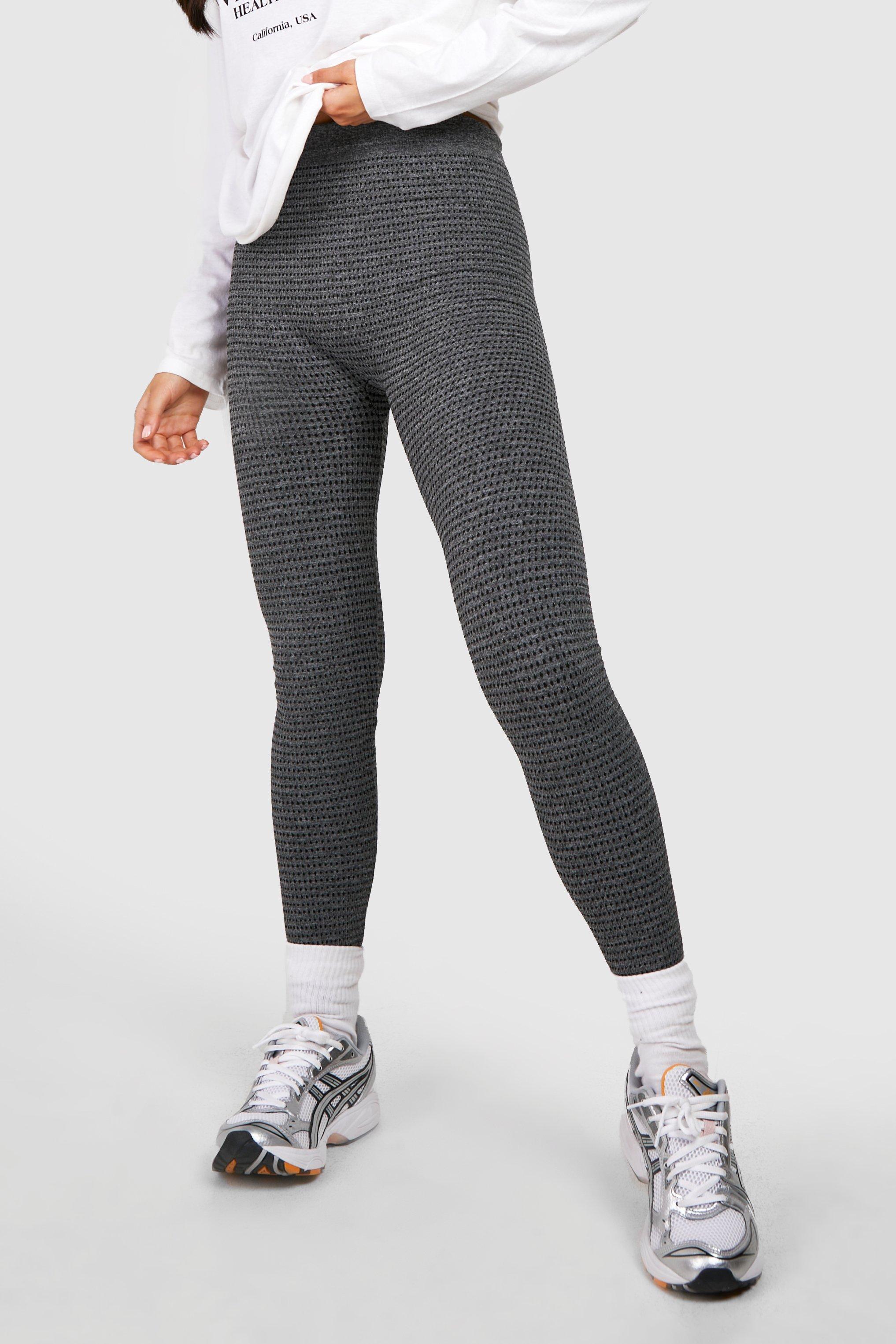 A New Day Women's Waffle Knit Leggings with Drawstring Soft