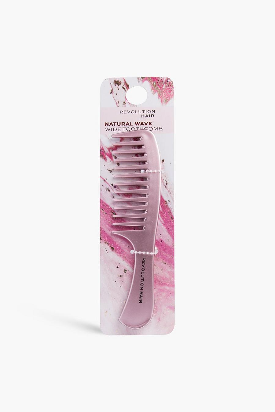 White Revolution Natural Wave Wide Toothcomb Vit kam
