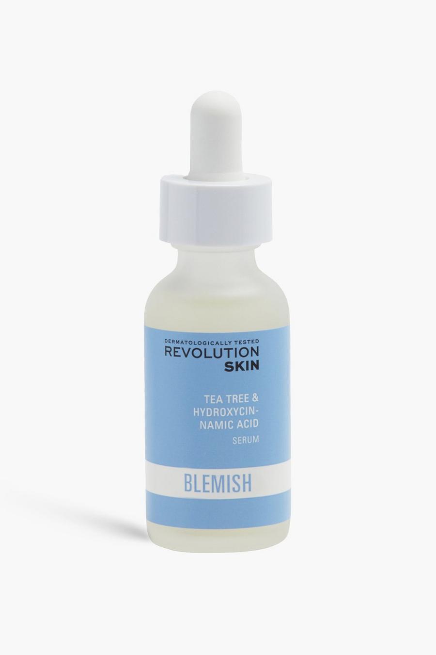 Clear transparent Revolution Skincare Tea Tree & Hydroxycinnamic Acid Serum 