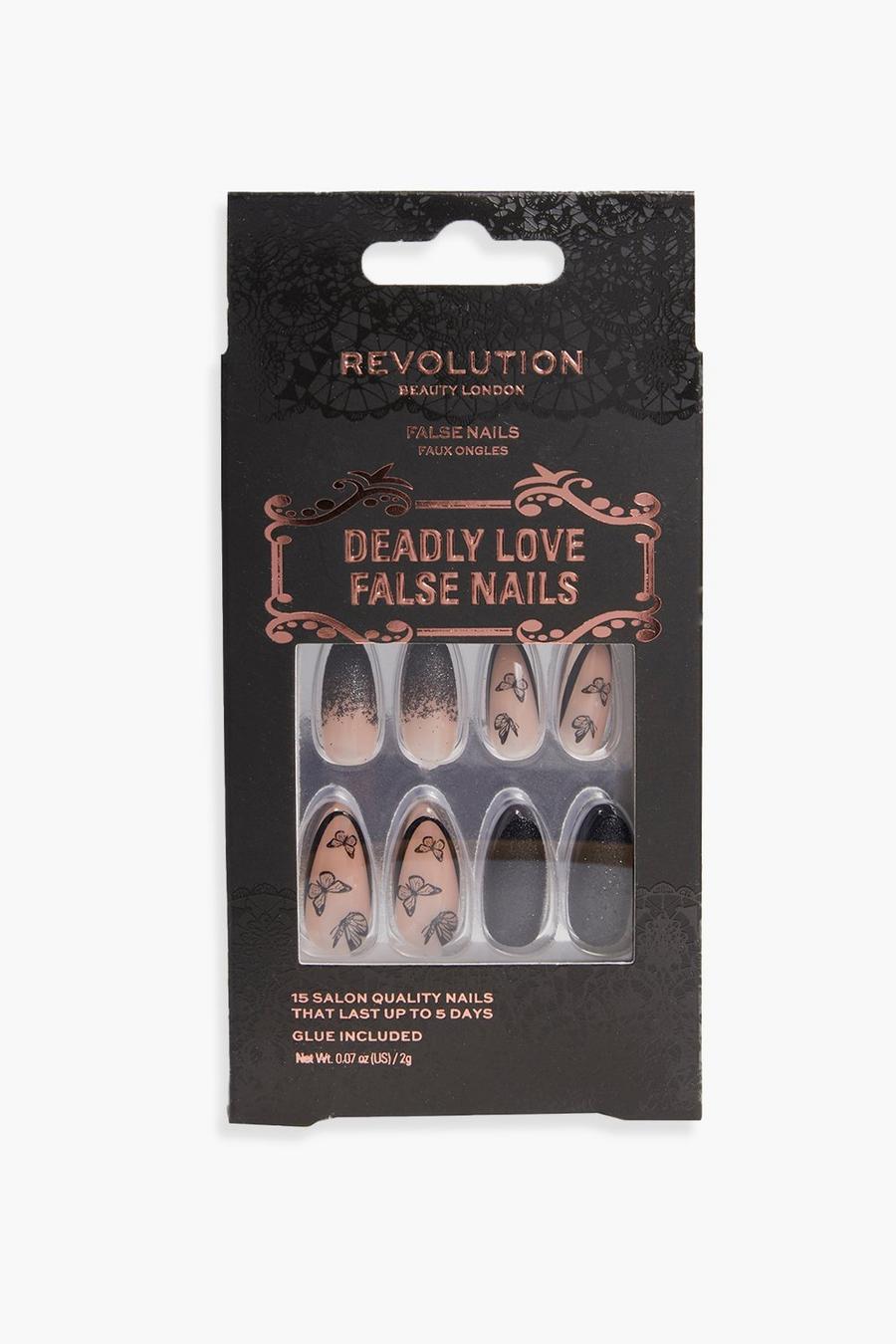 Black Revolution Halloween False Nails Deadly Love image number 1