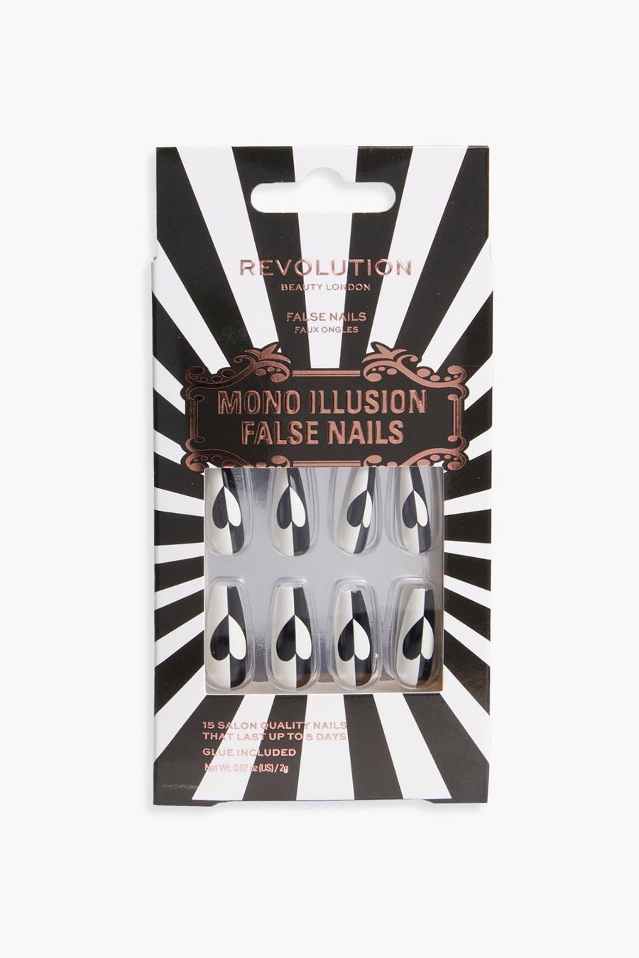 Black Revolution Halloween False Nails Mono Illusion  image number 1