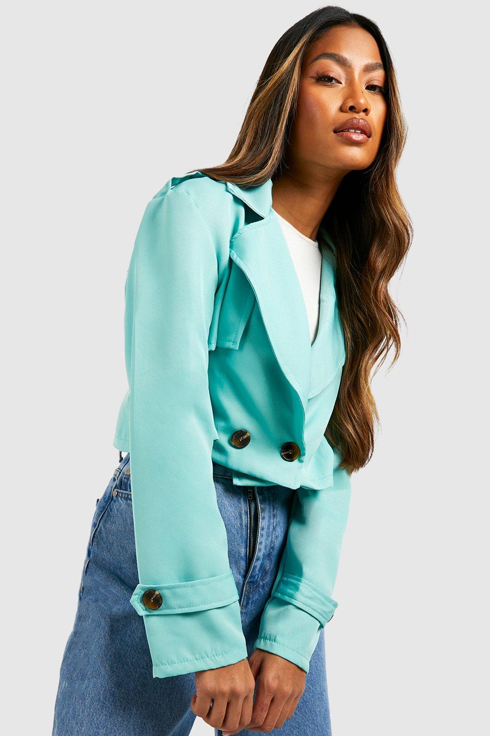 Short green sale coat