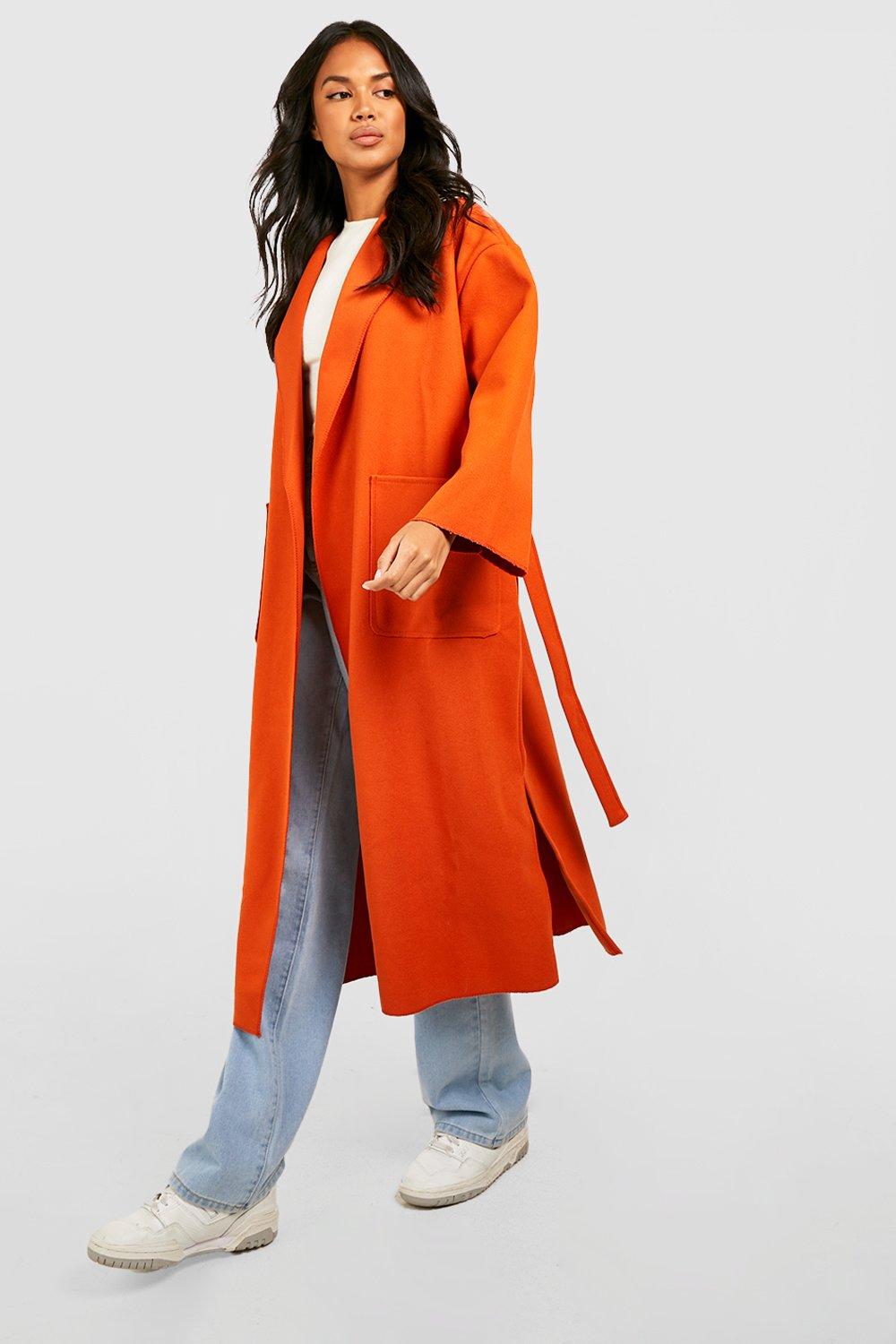 Manteau best sale orange femme