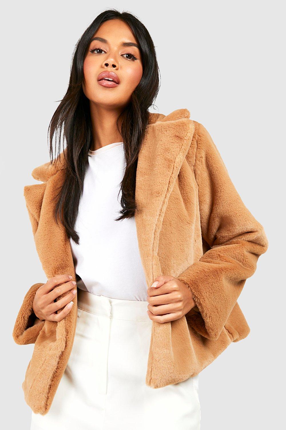 Boohoo shop fluffy jacket