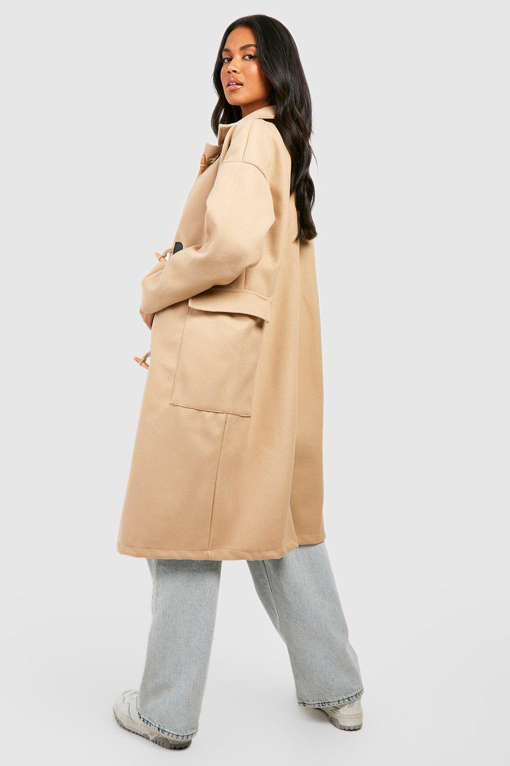 Wool Look Duffle Coat | boohoo