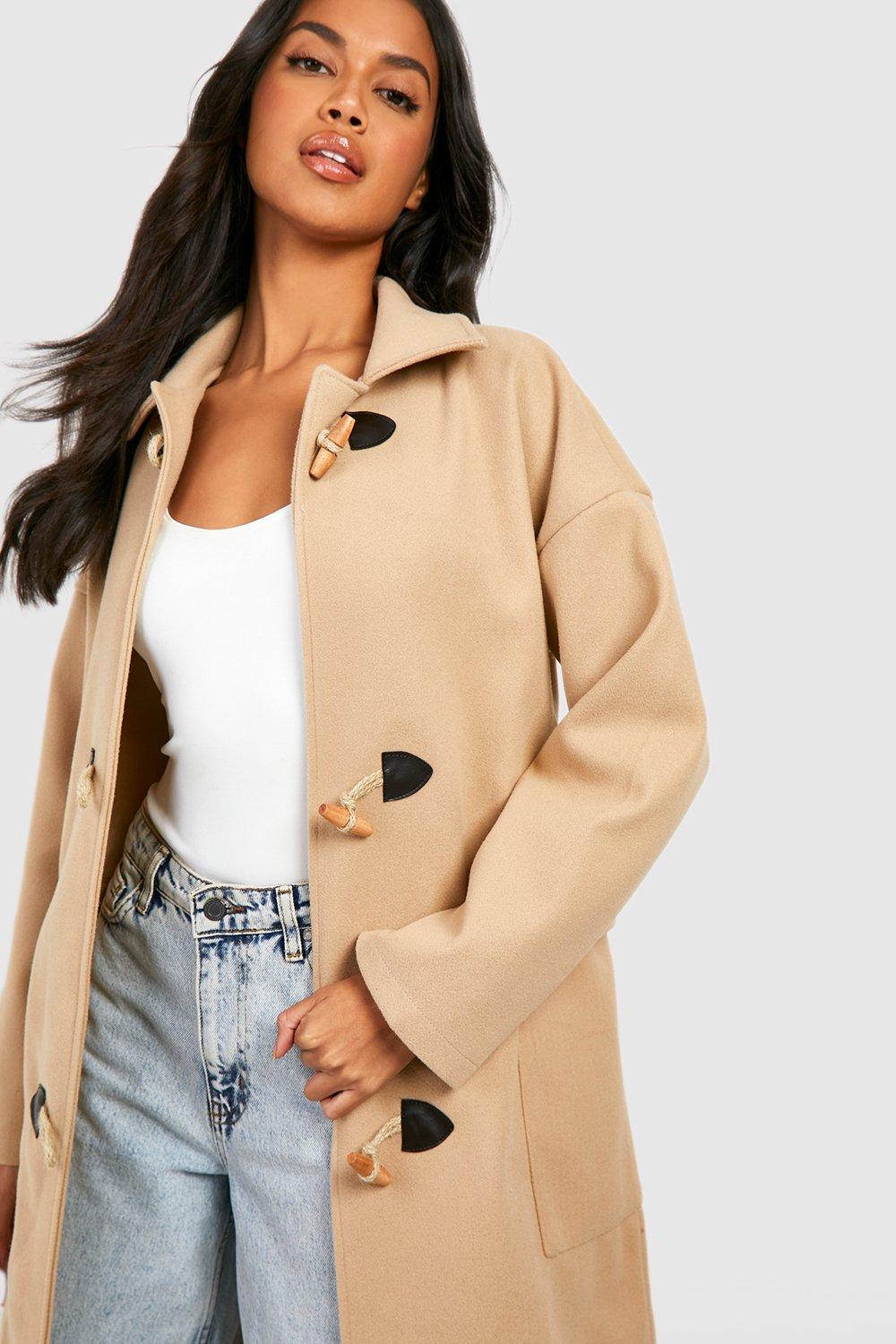 Ladies wool duffle coat online