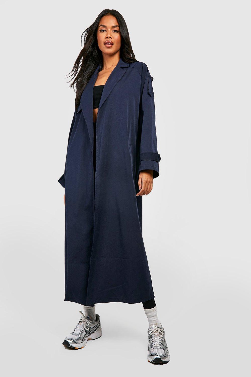 Boohoo 2025 navy coat