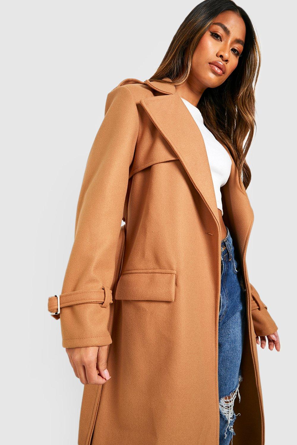 women's wool zip coat