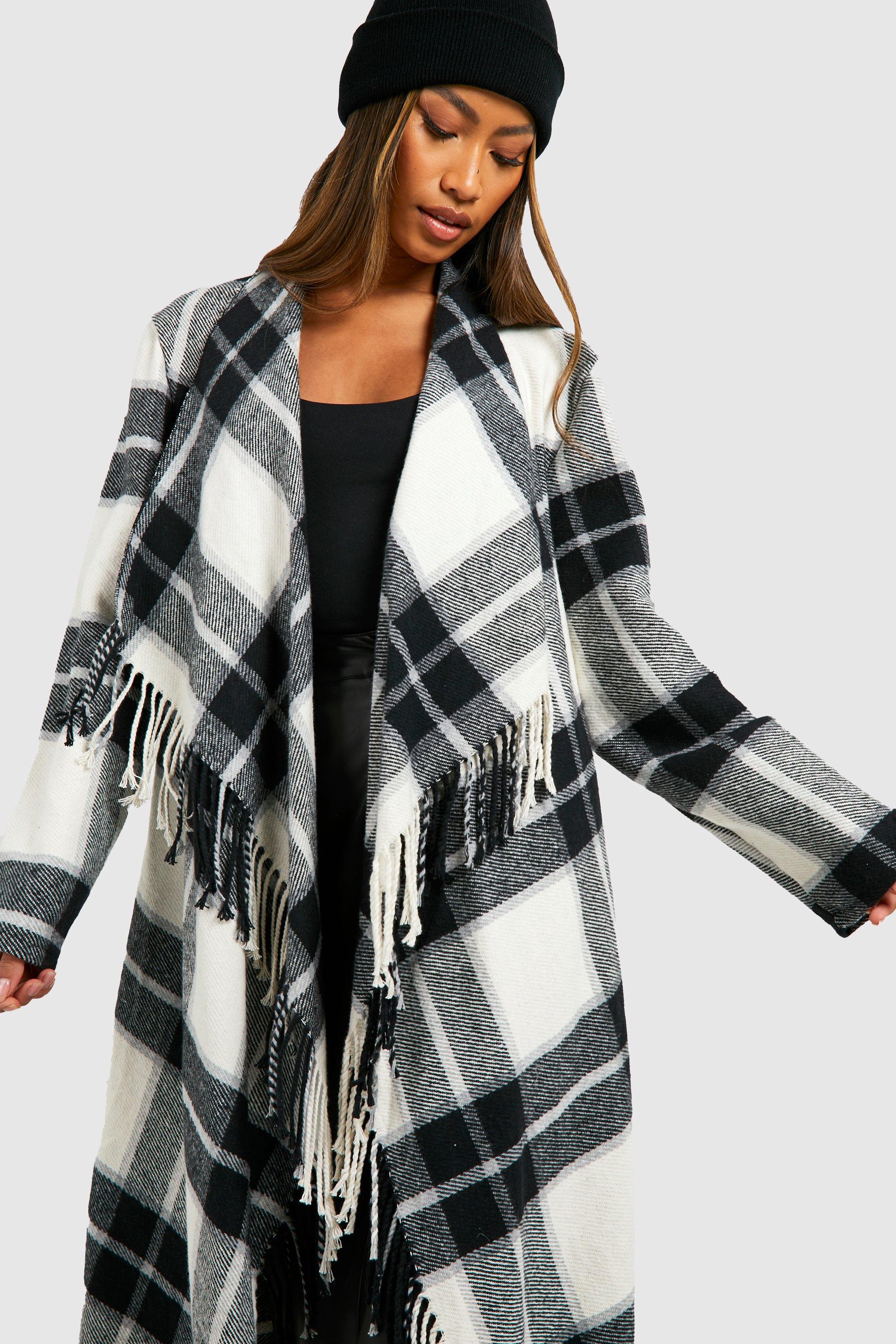 manteau laine tricotée femme