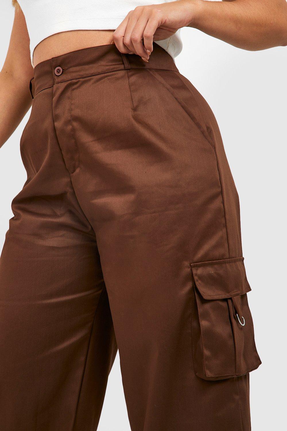 Plus Wide Leg Pocket Cargo Pants