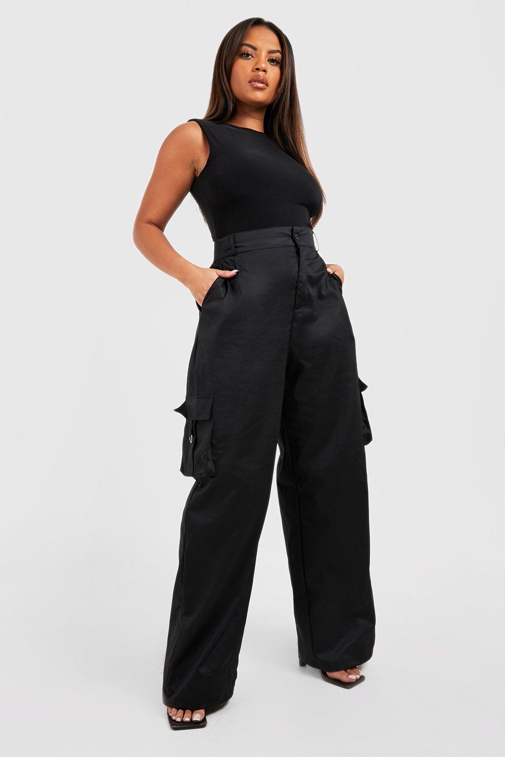 Plus Wide Leg Cargo Pants