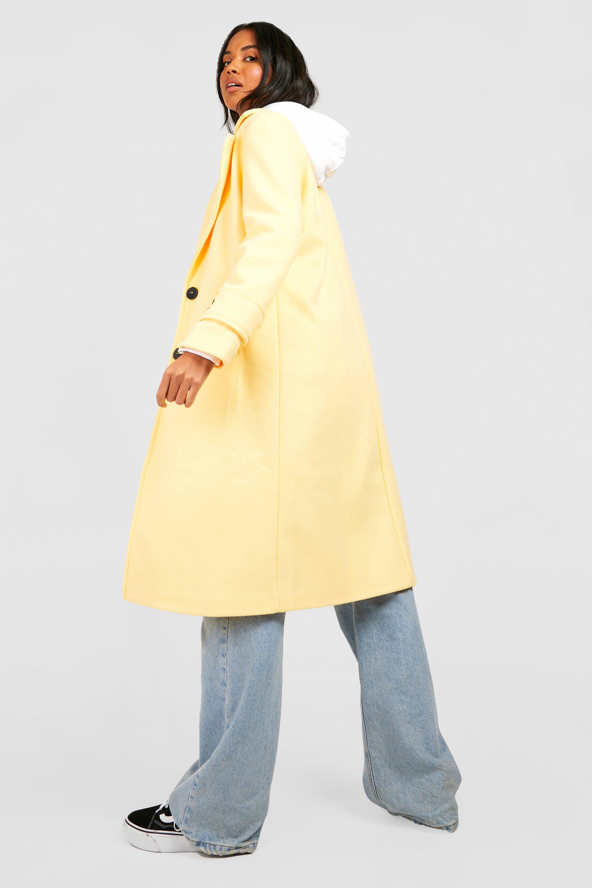 Boohoo on sale yellow coat