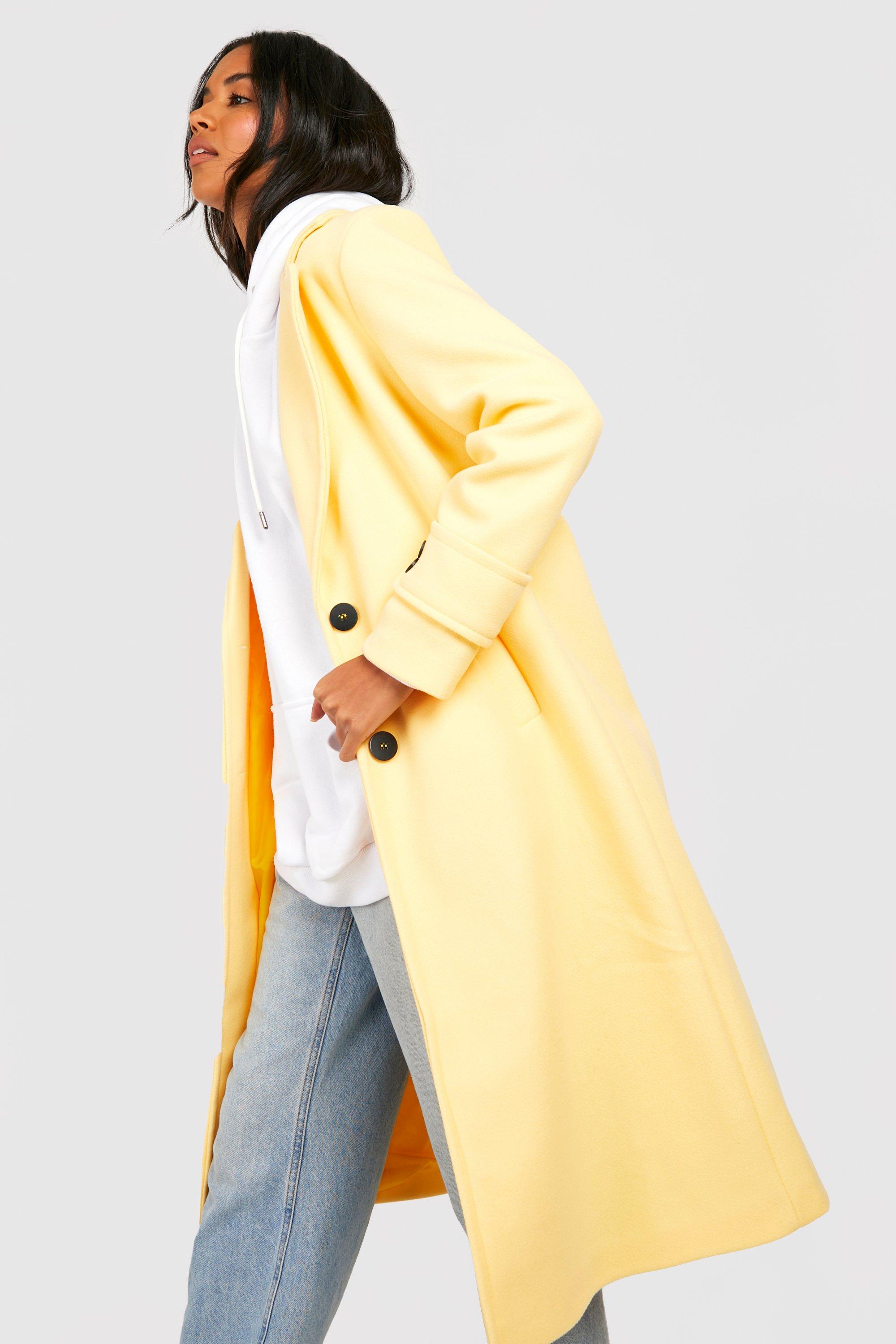 Boohoo yellow outlet coat