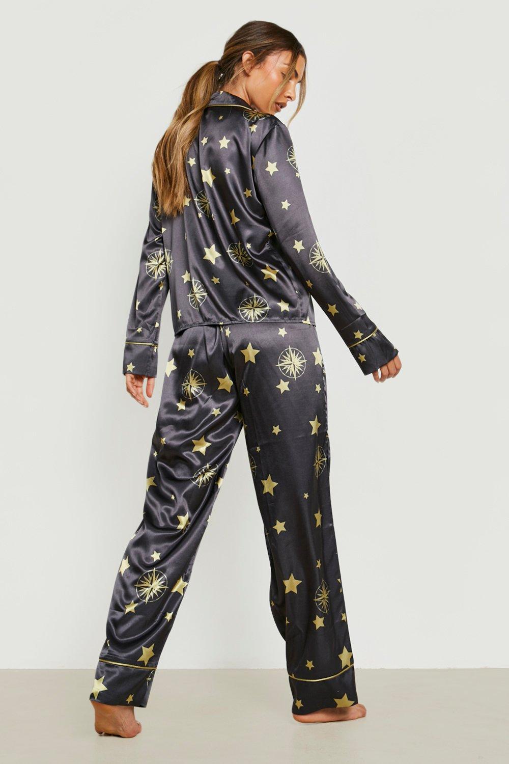 Ve Celestial Satin Pj Trouser Set boohoo