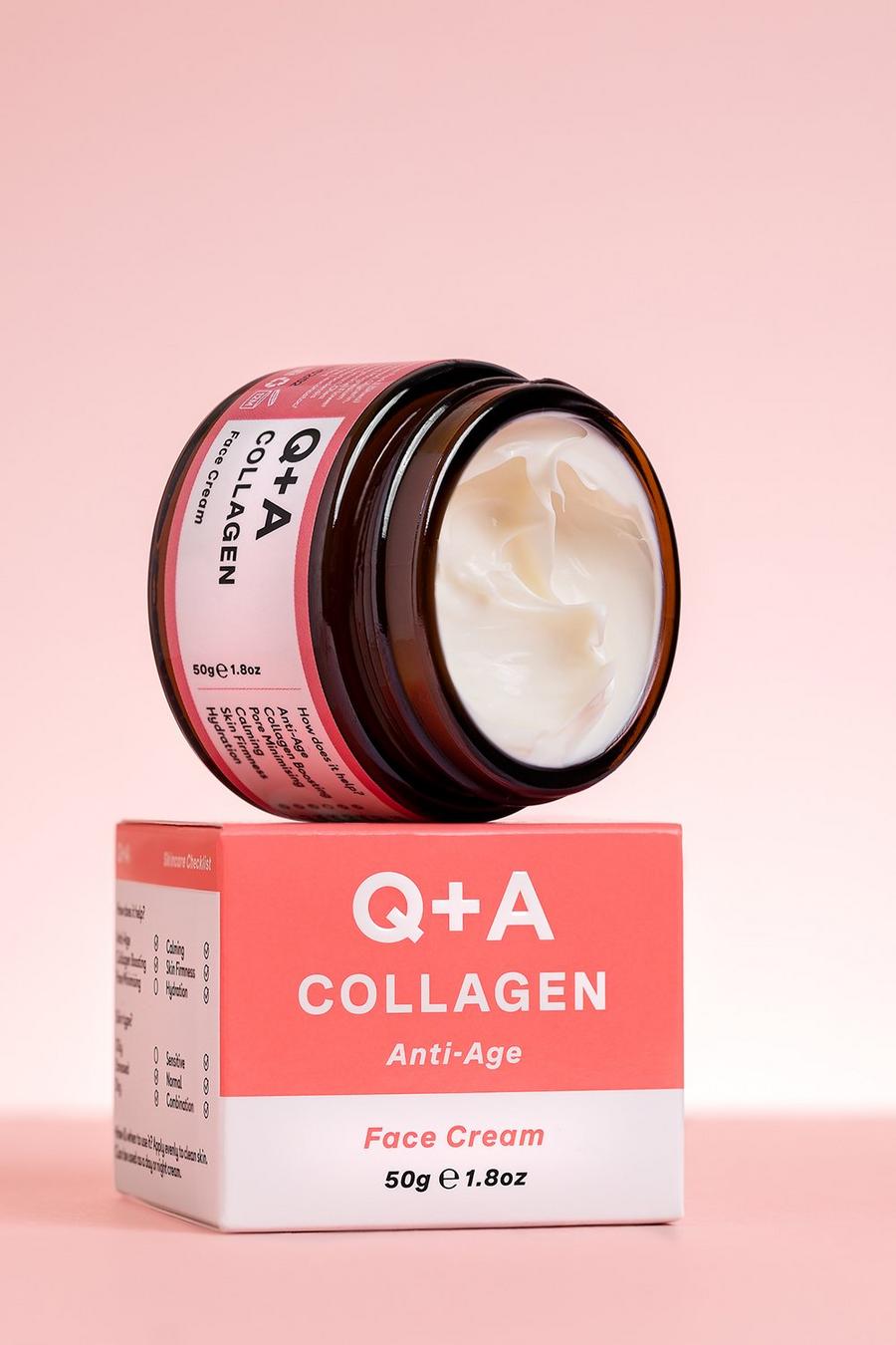 Q+A Crema viso al collagene 50 g, Clear